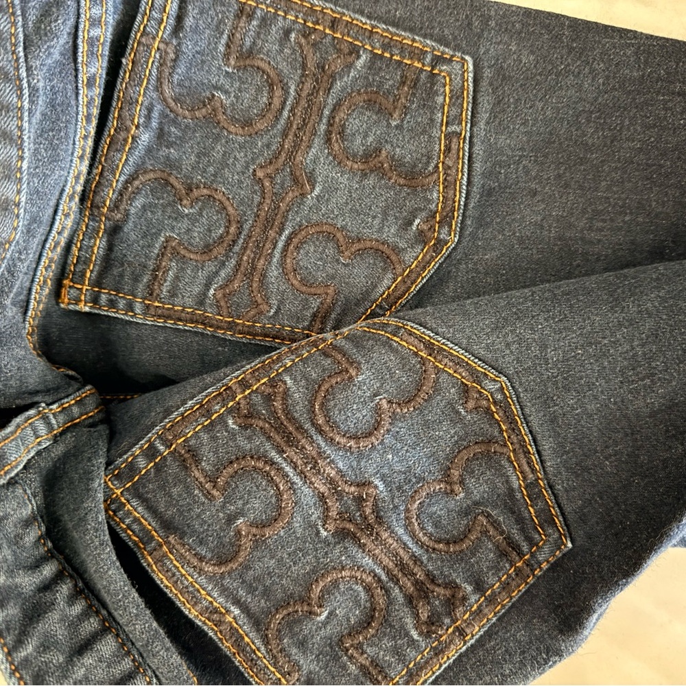 Tory Burch Indigo Denim Jeans size 26 - Picture 2 of 4